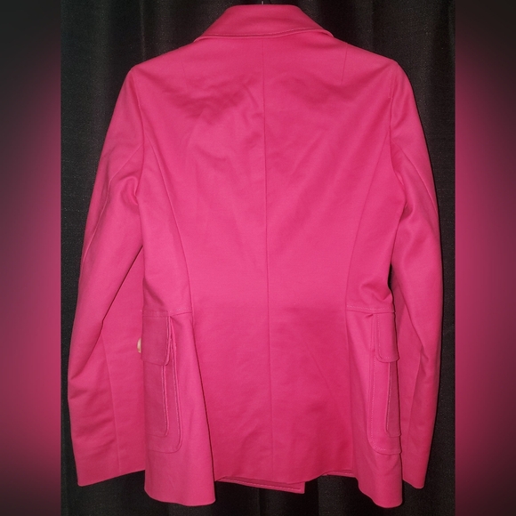 Fusia/Hot pink button jacket with pockets SZ 6 ETCETERA - Picture 4 of 4